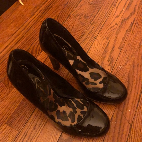 Black Patent Leather Pumps - Picture 2 of 3
